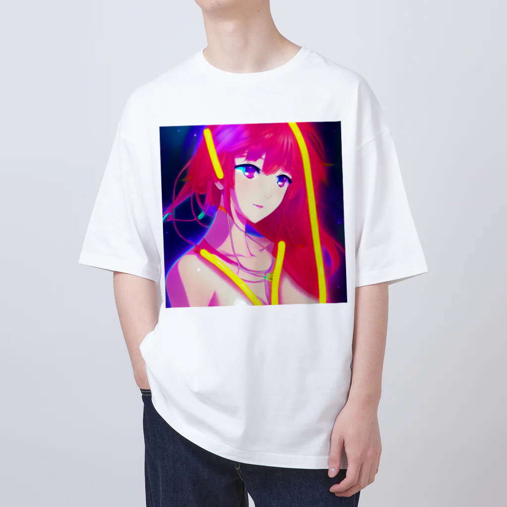 きゅぴきゅぴガールのきゅぴきゅぴ★高貴な宇宙系美女ガール Oversized T-Shirt