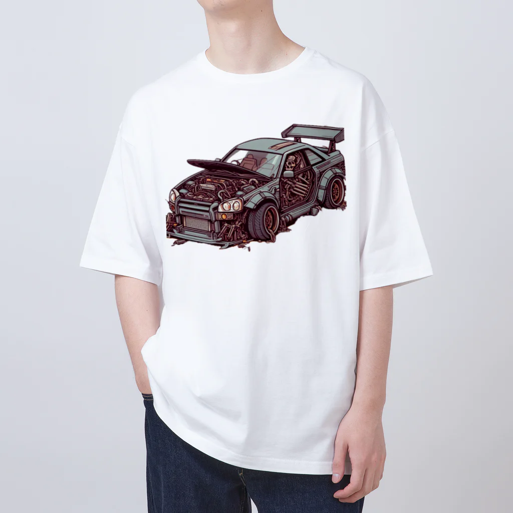 SaBATaNの車シリーズ3 オーバーサイズTシャツ