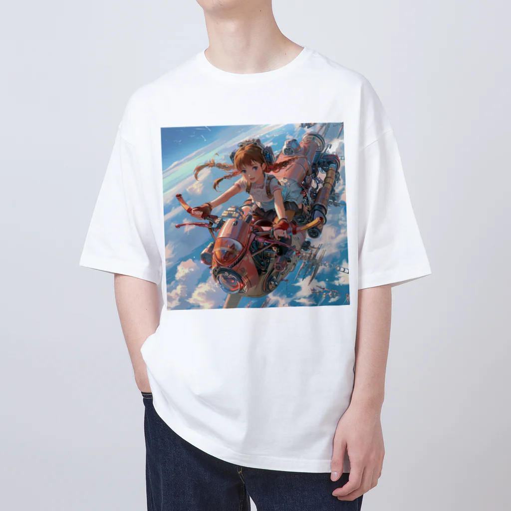 AQUAMETAVERSEのフライングバイク　Tomoe bb 2712 オーバーサイズTシャツ