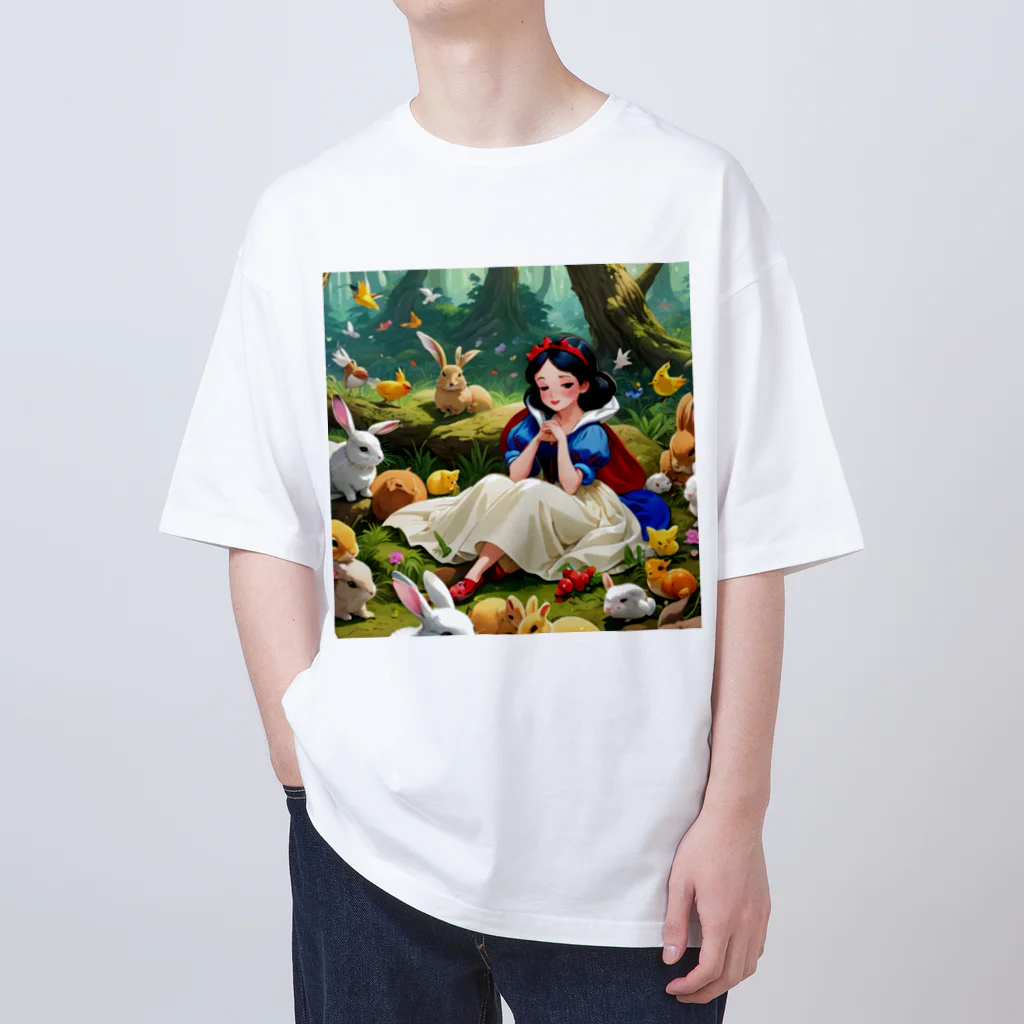 ぴよぴよショップの森の白雪姫 Oversized T-Shirt