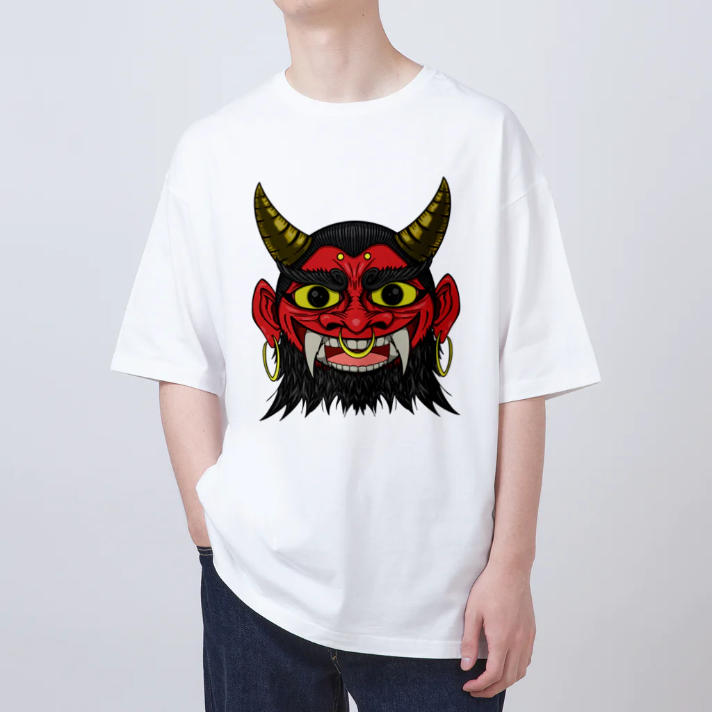 FacefacefacesのRed ogre face Oversized T-Shirt