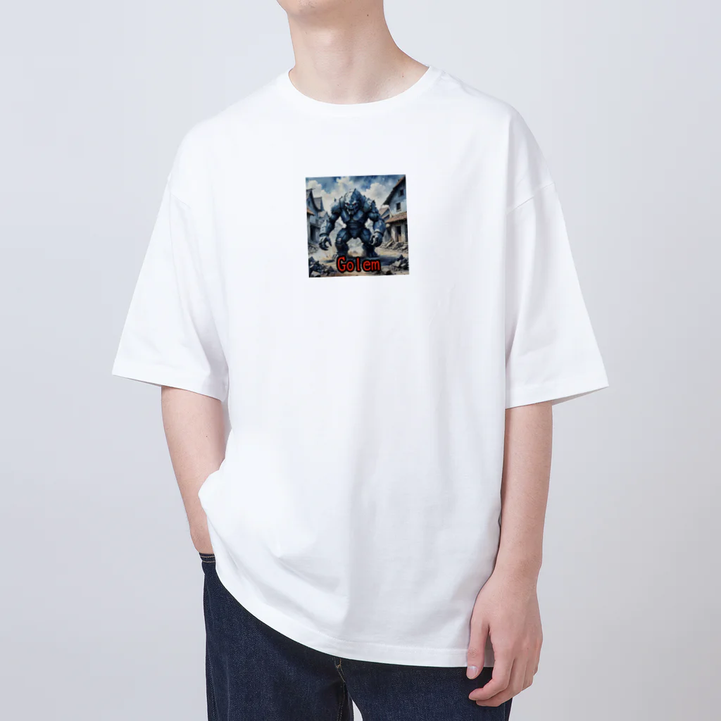 nkbg50のモンスターシリーズ（リアル）：Golem Oversized T-Shirt