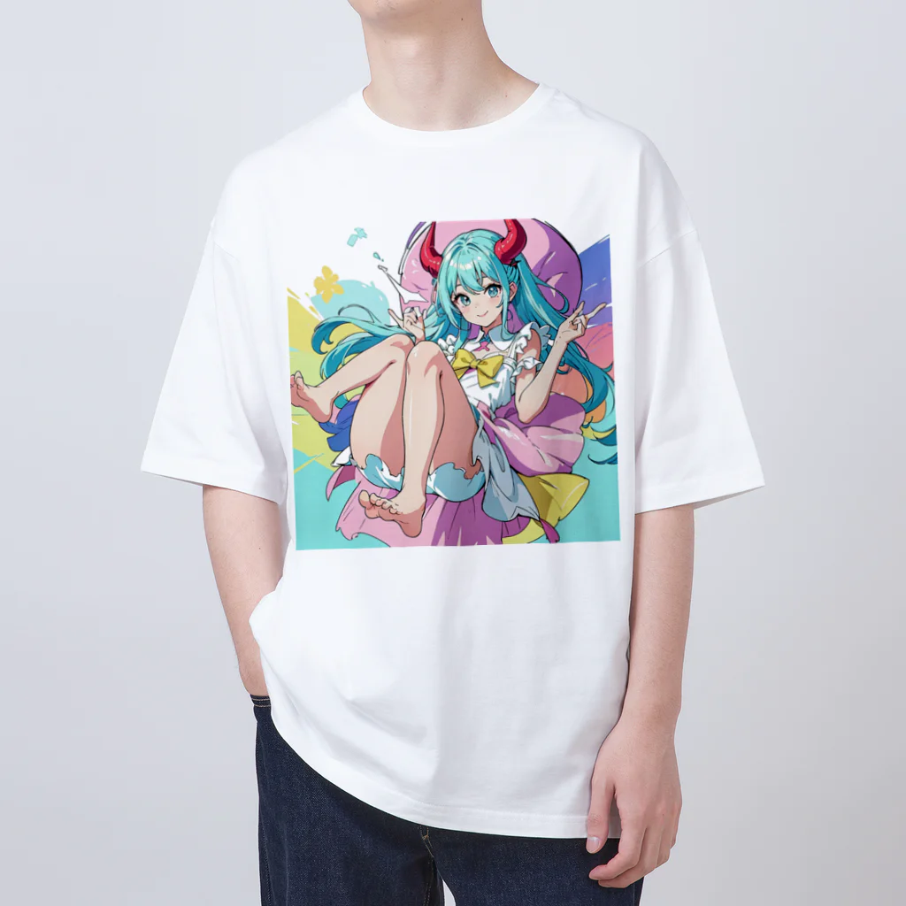 yozoraniyumeoの魔法悪魔少女 オーバーサイズTシャツ