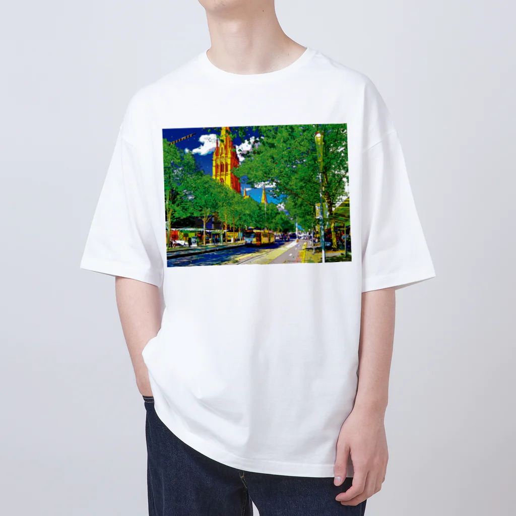 GALLERY misutawoのオーストラリア メルボルンのスワンストンストリート Oversized T-Shirt