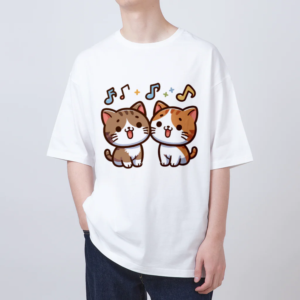 チェリモヤのねこコーラス 09 オーバーサイズTシャツ