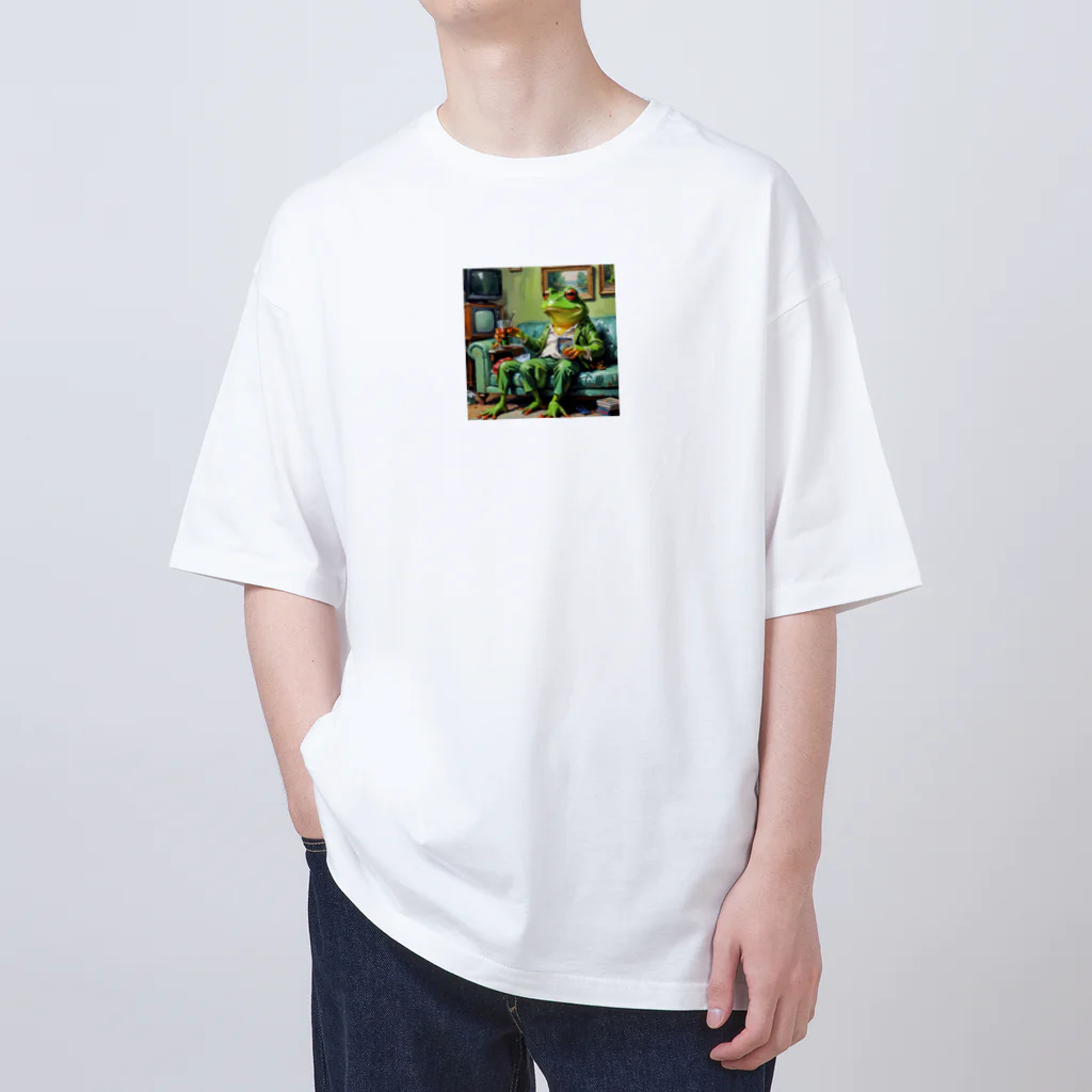 zukit4sのジョークを言っているカエル Oversized T-Shirt