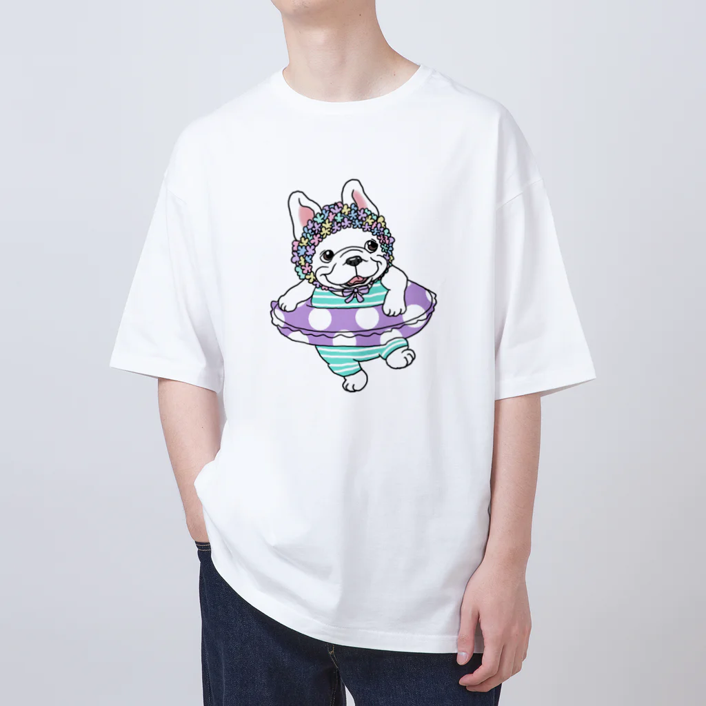 2216studioのわーい、夏だよー！のフレブルちゃん。 オーバーサイズTシャツ