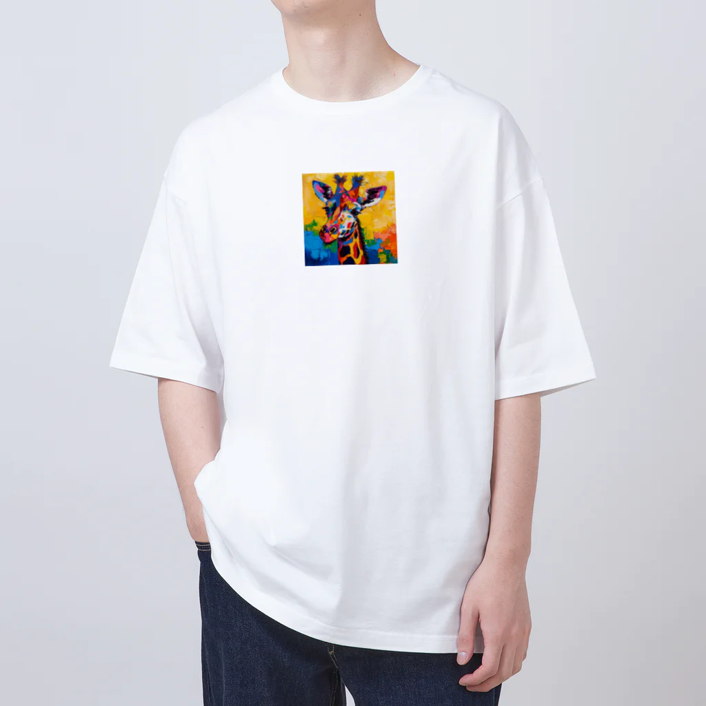 AQUAMETAVERSEのポップでおしゃれなキリン Oversized T-Shirt