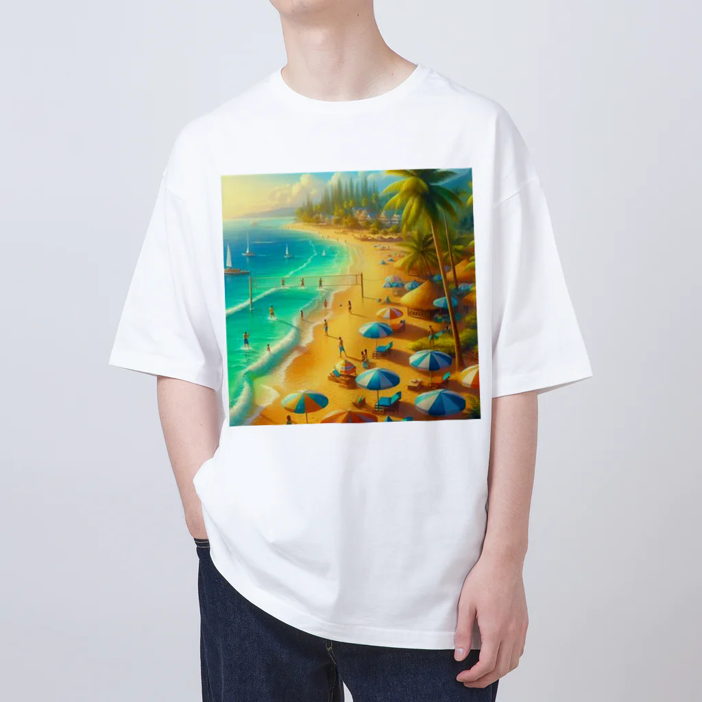 Rパンダ屋の「夏のビーチグッズ」 Oversized T-Shirt