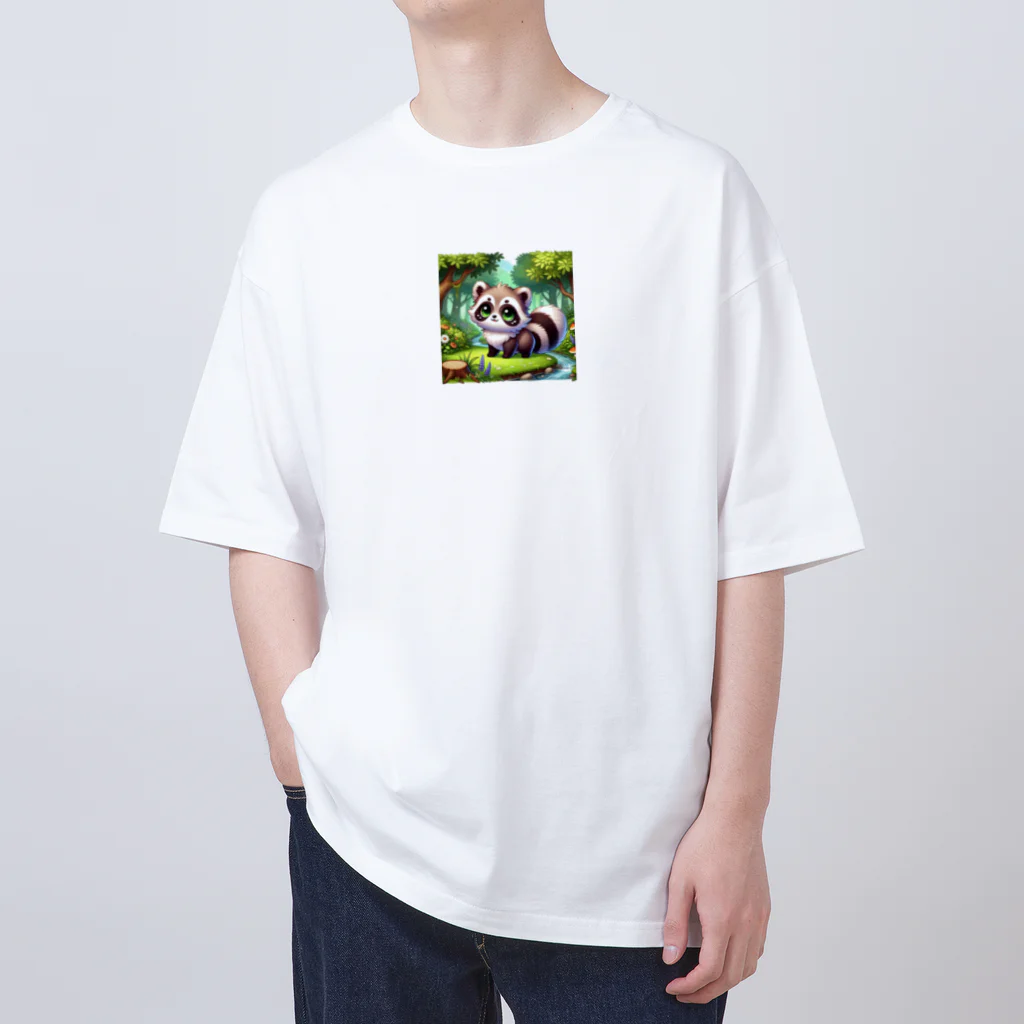 株式会社upoo堀一臣のかわいい　たぬき Oversized T-Shirt