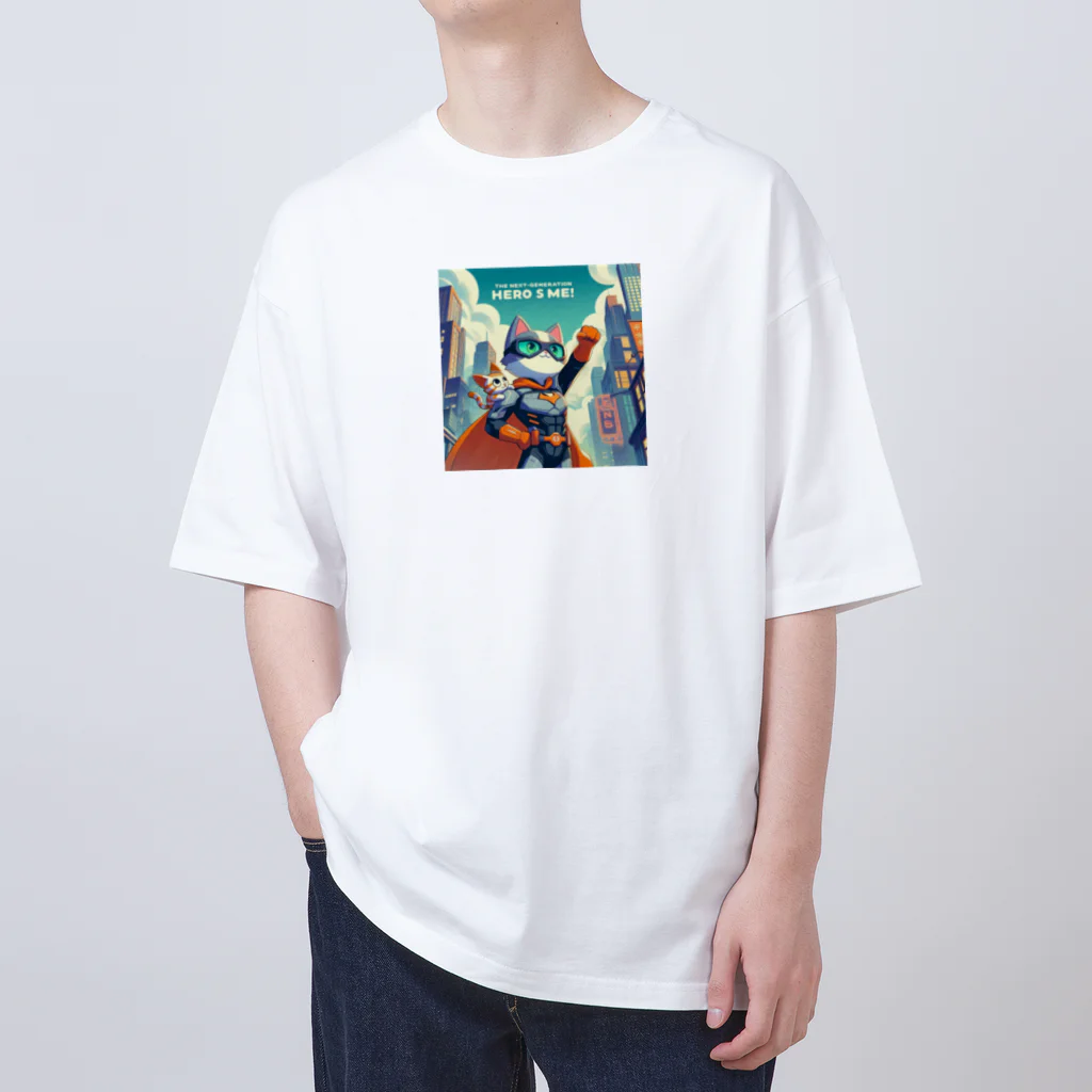 frogsystemの次世代のヒーロー「ワンダーキャット」は私だ！！ Oversized T-Shirt