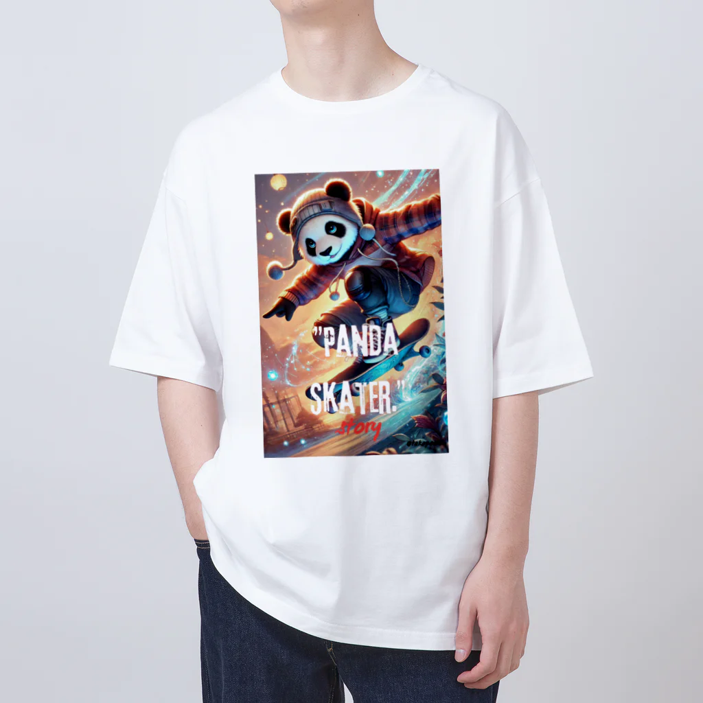 takapoonのPanda Skater オーバーサイズTシャツ