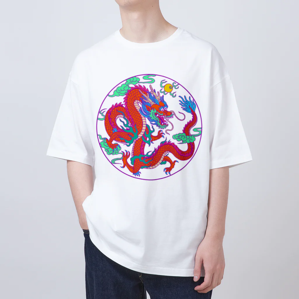 KIWAENGINEERINGの龍(ホワイト) Oversized T-Shirt