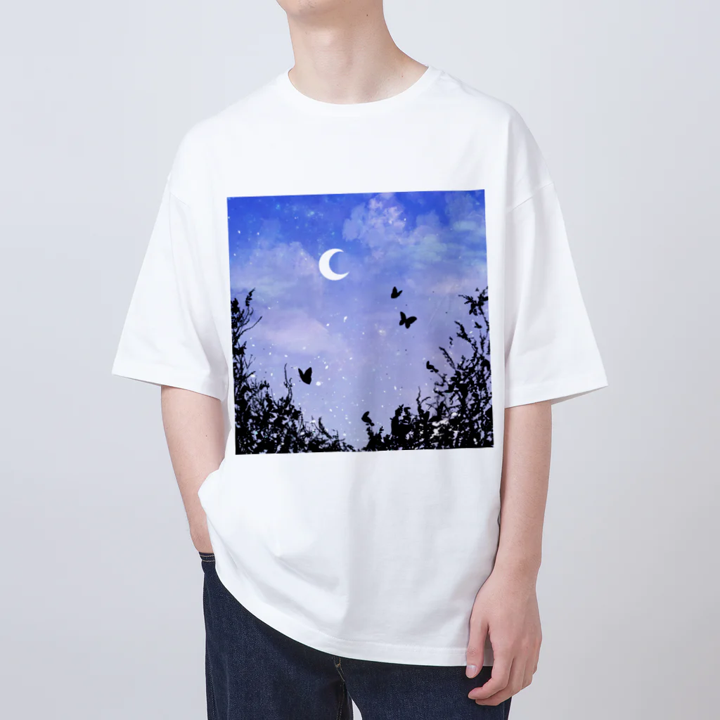 atelier_lapislazuliの月下蝶 Oversized T-Shirt