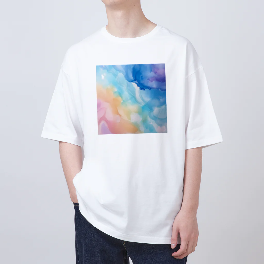 chan-takehaniの夢幻のカラーパレット オーバーサイズTシャツ