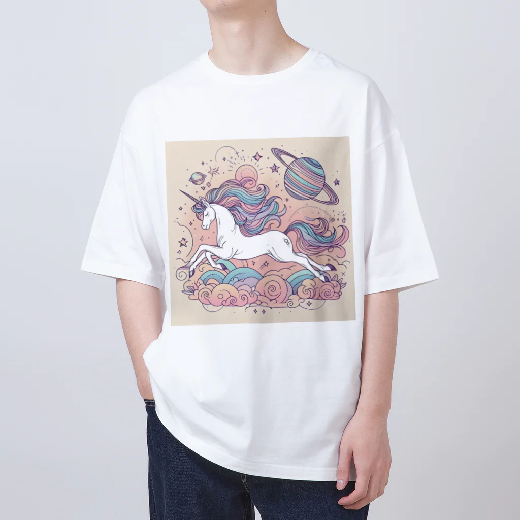 夢の世界のユニコーンのやつ Oversized T-Shirt