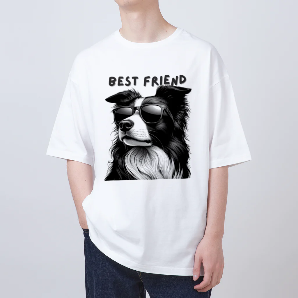 ビビりな番犬くんのBest Friendわんこ Oversized T-Shirt