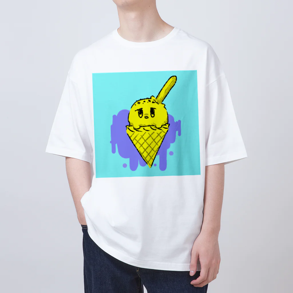 かしわもちのぼやぼやあいす Oversized T-Shirt