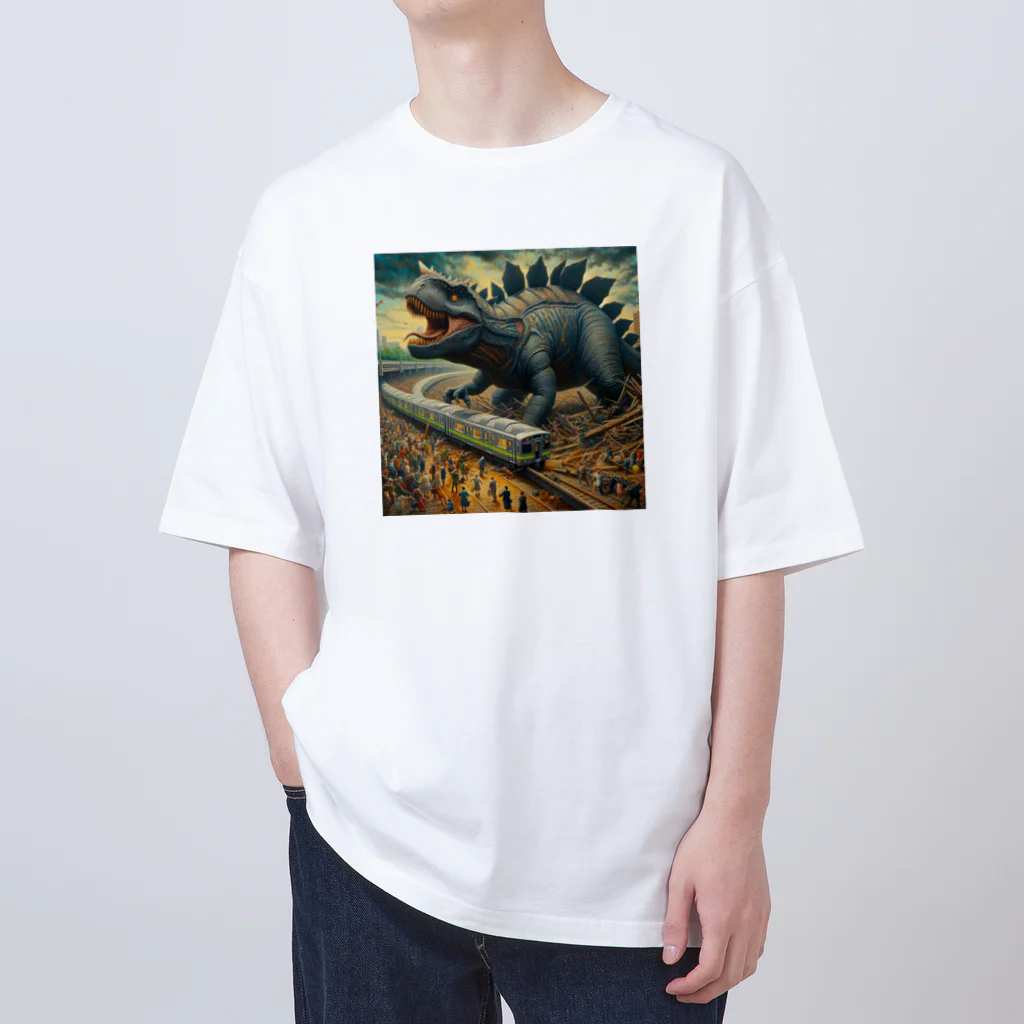 やるか、やらぬか？本人次第の恐竜にはなれなかった Oversized T-Shirt