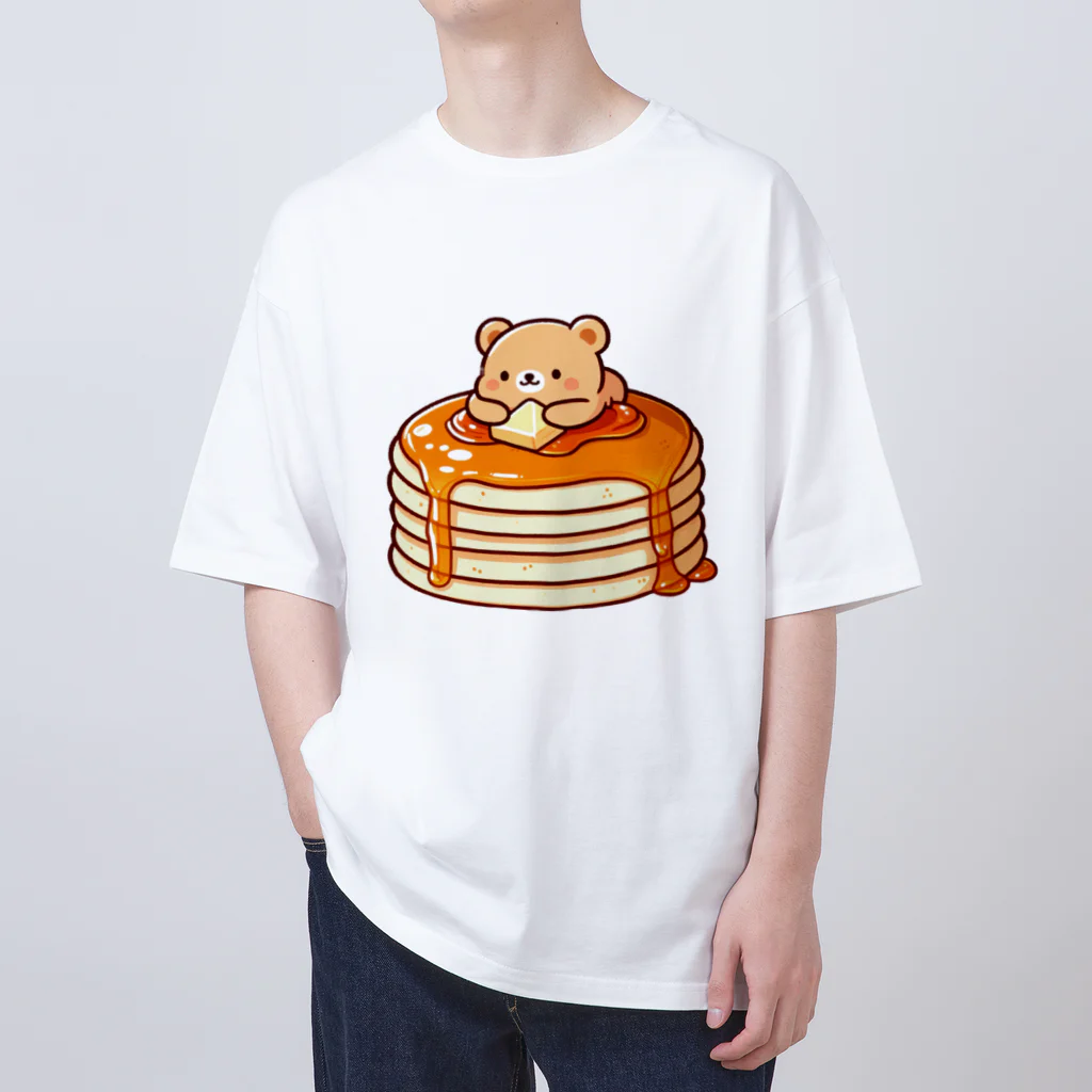 Slabo+Kariiのホットケーキとクマさん Oversized T-Shirt