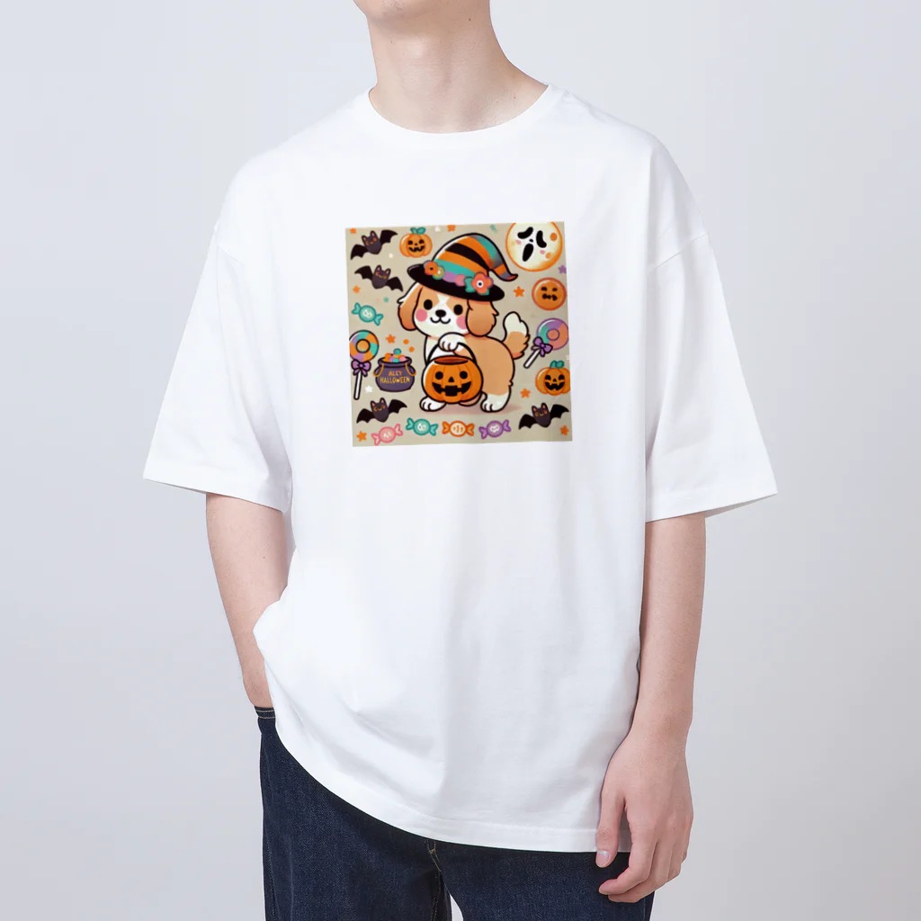 あとりえmignonのハロウィンドッグ Oversized T-Shirt
