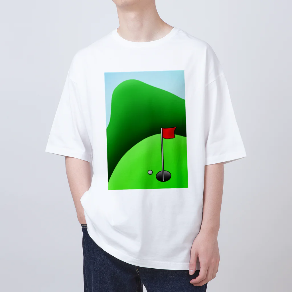 Lily bird（リリーバード）の長くのびるゴルフ場 Oversized T-Shirt