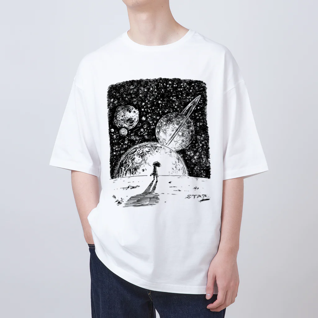 hearthead82のスペースジャーニー Oversized T-Shirt
