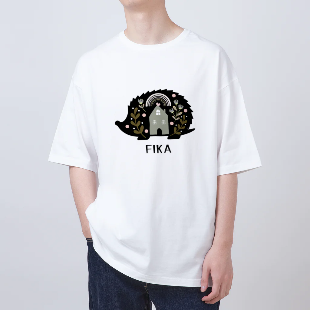 ZenCの【FIKA 北欧 ハリネズミ】 Oversized T-Shirt