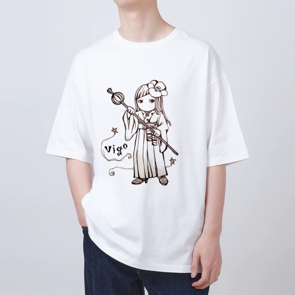 エンピツの星のアクセな12星座　乙女座 Oversized T-Shirt