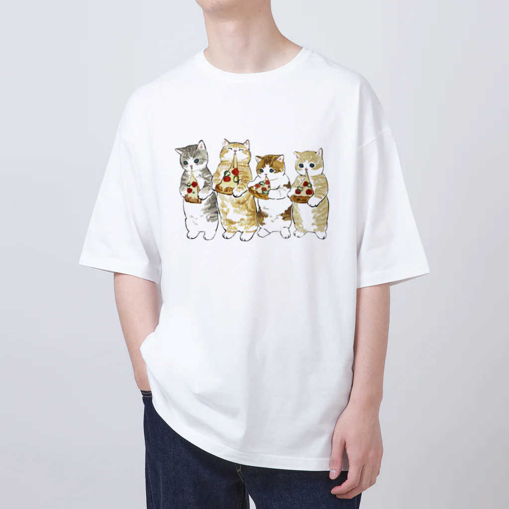 mofusandのみよーんピザ オーバーサイズTシャツ