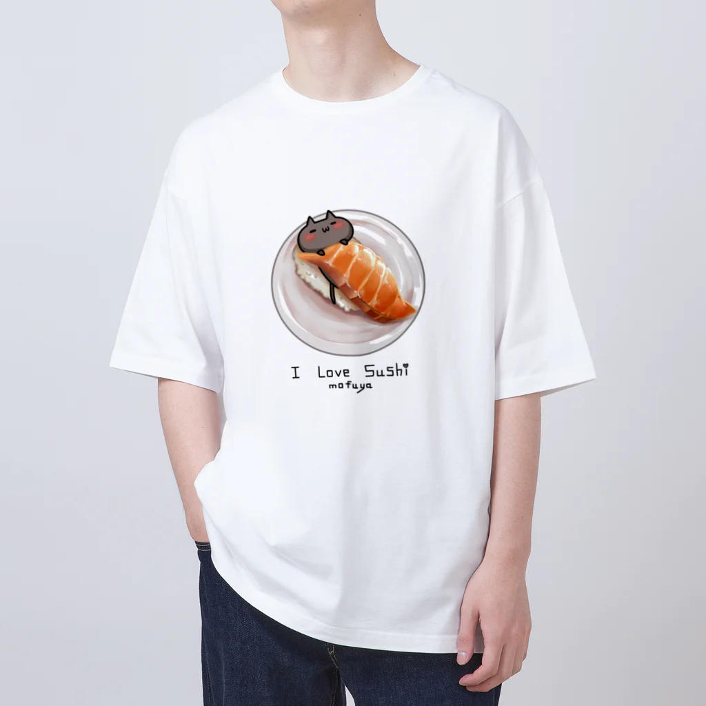 MOFUYAの【くろ】I love SUSHI オーバーサイズTシャツ