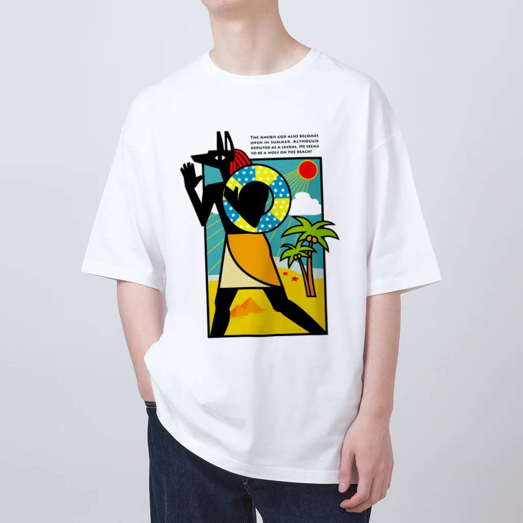 huroshikiの夏のアヌビス神 in the beach Oversized T-Shirt