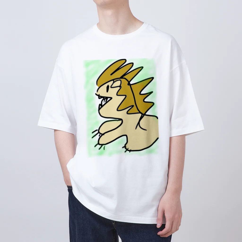 ゆるい感じでこもりたいの若獅子くん Oversized T-Shirt