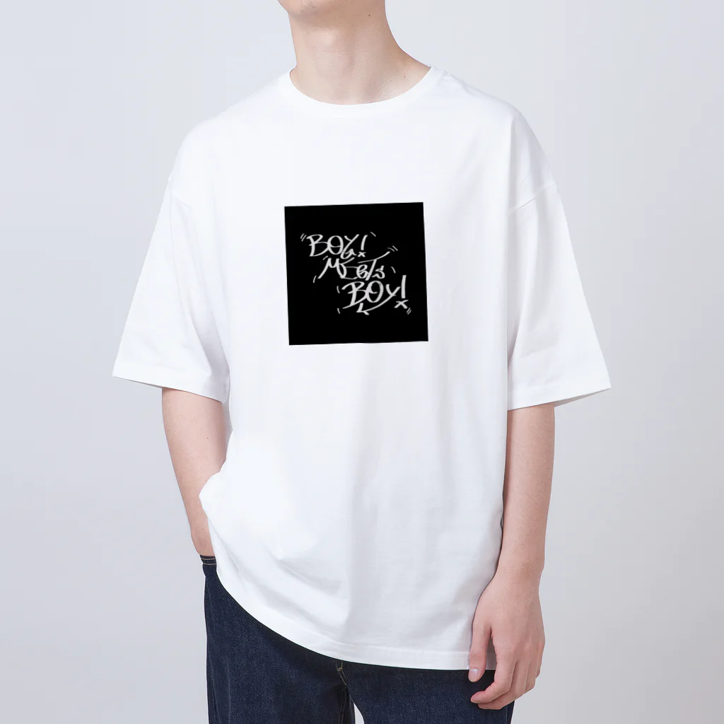 Boy Meets BoyのB!xMxB! SQUARE LOGO ver.Pre Lot Oversized T-Shirt