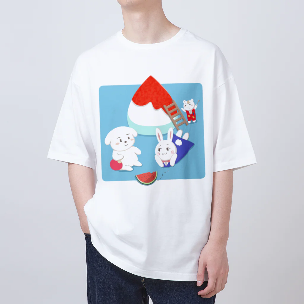 おやすみ世界のおやよサマー Oversized T-Shirt