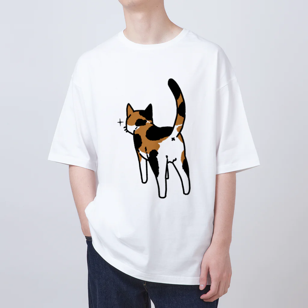 Riotoのねこけつ（三毛猫） オーバーサイズTシャツ