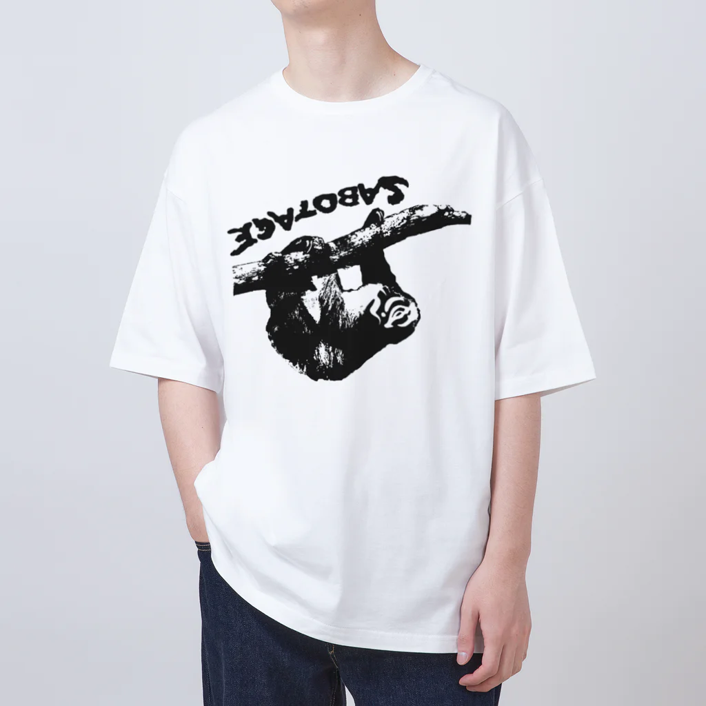 RHYTHM to SABOTAGE BPMのなまけまばたくび オーバーサイズTシャツ