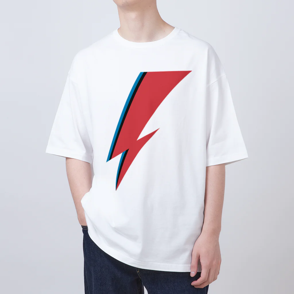 DRIPPEDのLIGHTNING BOLT -GLAM ROCK MAKE UP- オーバーサイズTシャツ