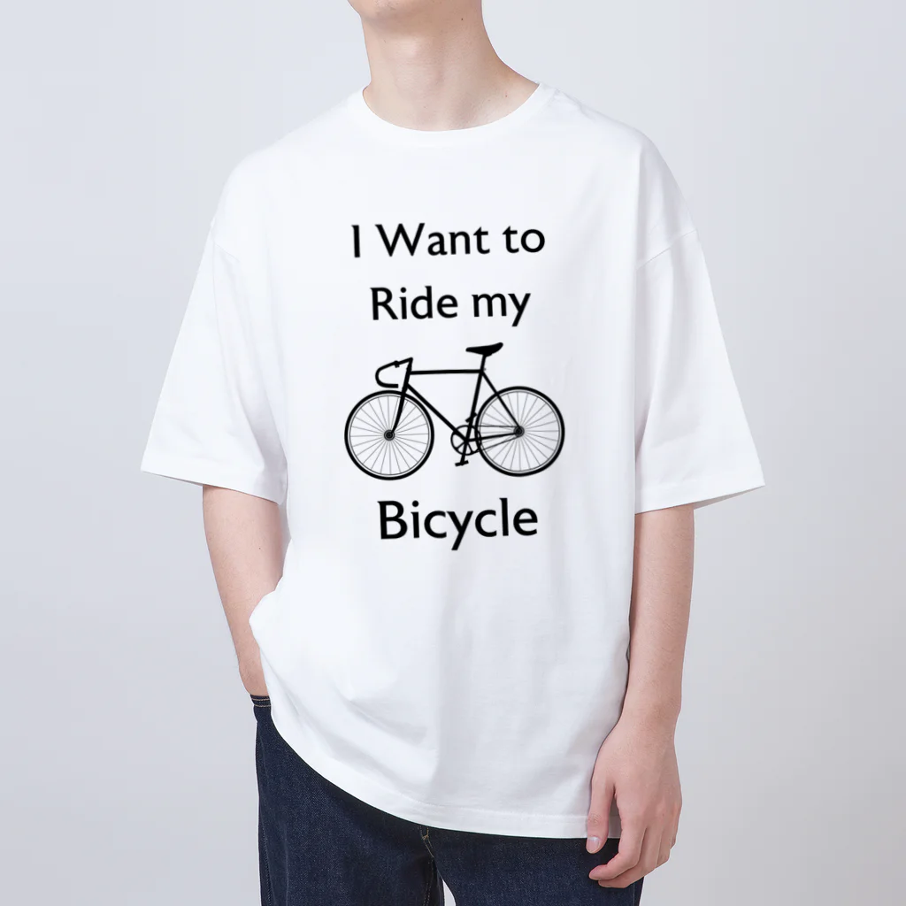 kg_shopのI Want to Ride my Bicycle Oversized T-Shirt