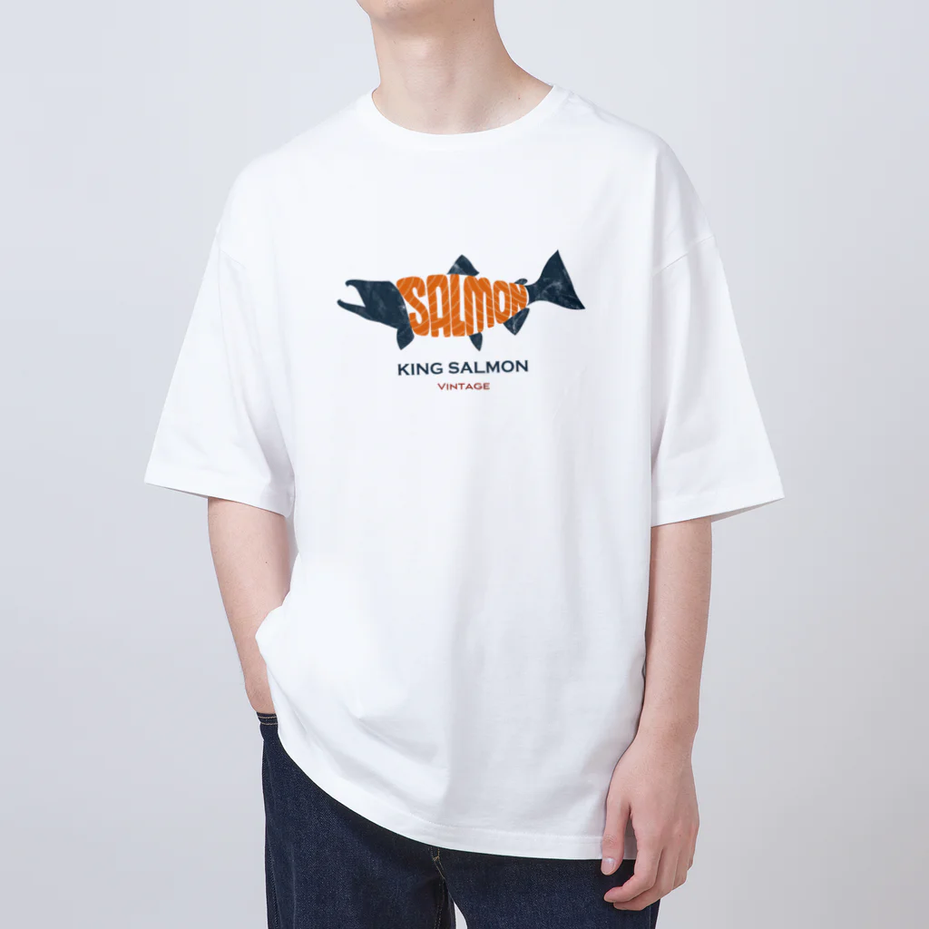 kg_shopのKING SALMON -Vintage- Oversized T-Shirt