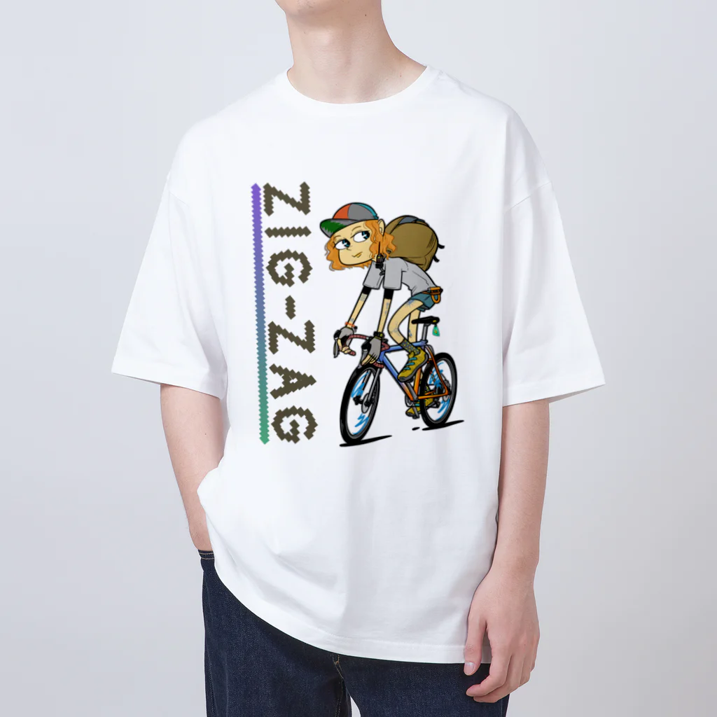 nidan-illustrationの“ZIG-ZAG” 1 オーバーサイズTシャツ