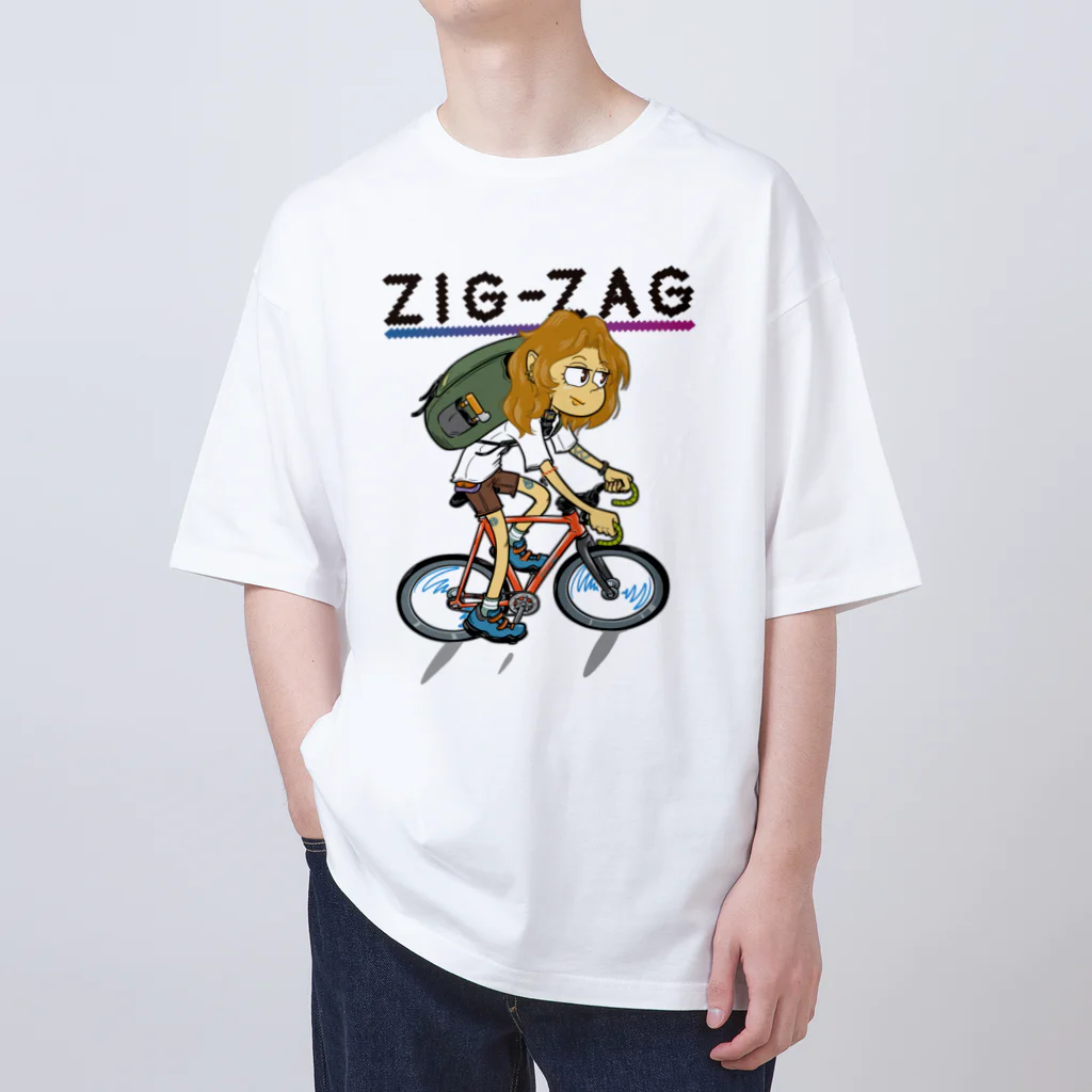 nidan-illustrationの“ZIG-ZAG” 2 オーバーサイズTシャツ