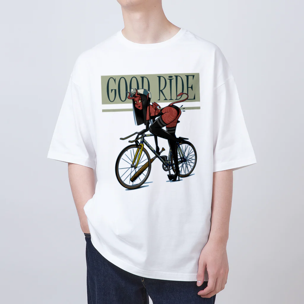 nidan-illustrationの"GOOD RIDE" オーバーサイズTシャツ