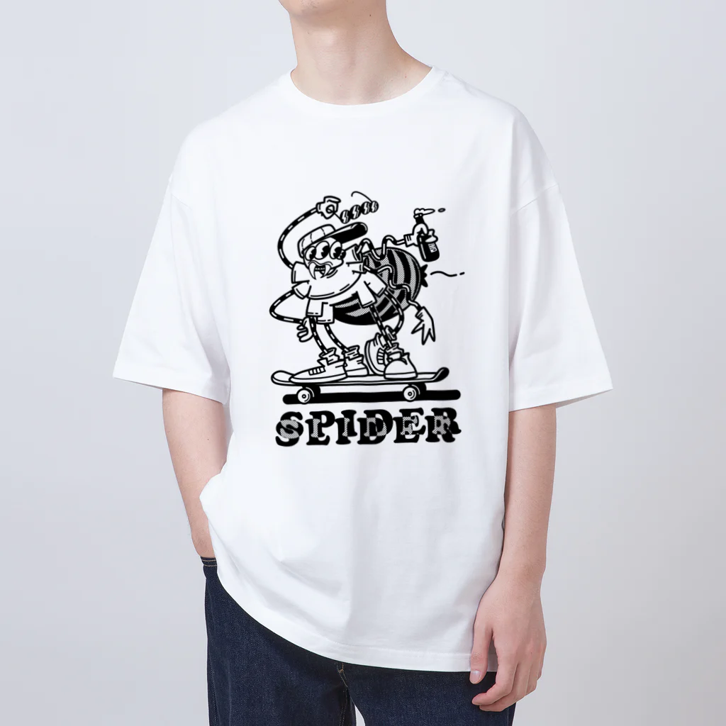 nidan-illustrationの"SPIDER SLIDER" オーバーサイズTシャツ