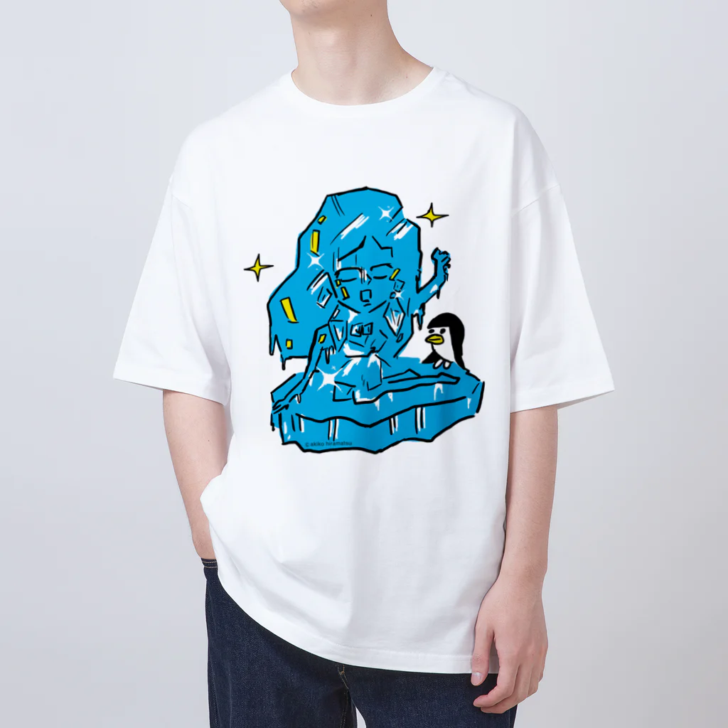 Akiko Hiramatsuのキャンディとペンギン Oversized T-Shirt