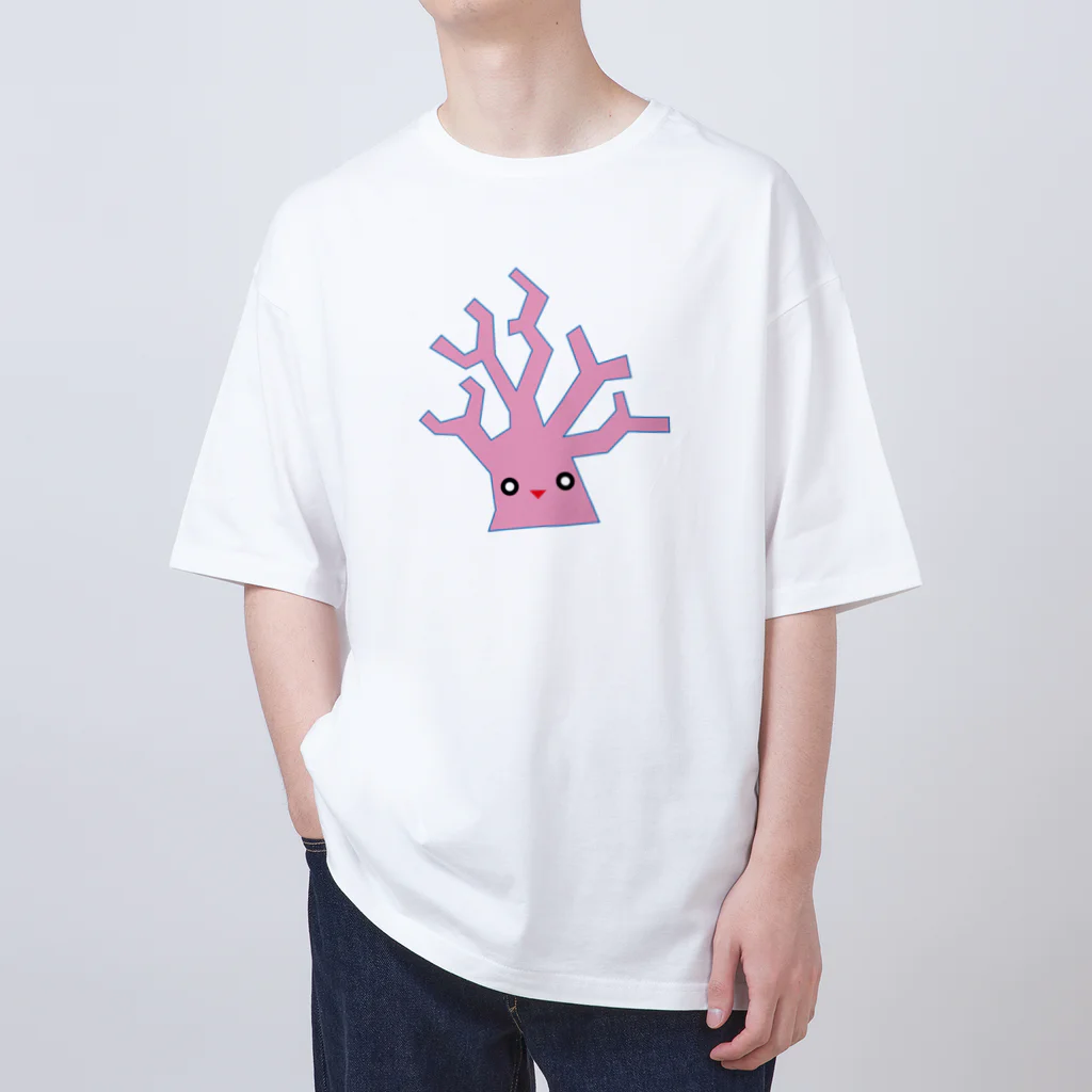 ゴロニャーのダサT屋さんのサンゴの日 対応グッズ サンゴくん Oversized T-Shirt