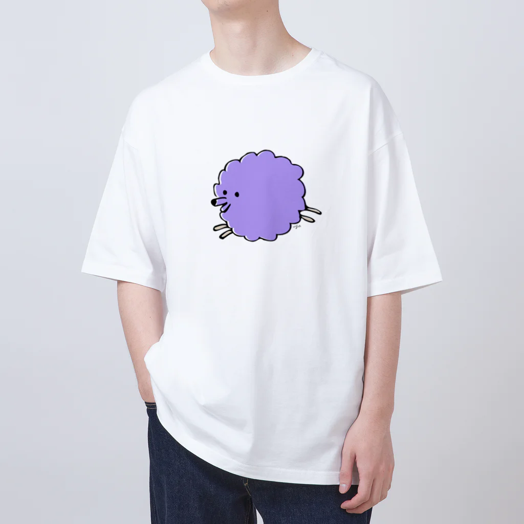 Misato Ugai illustration shopのInuuu - fluffy dog Oversized T-Shirt