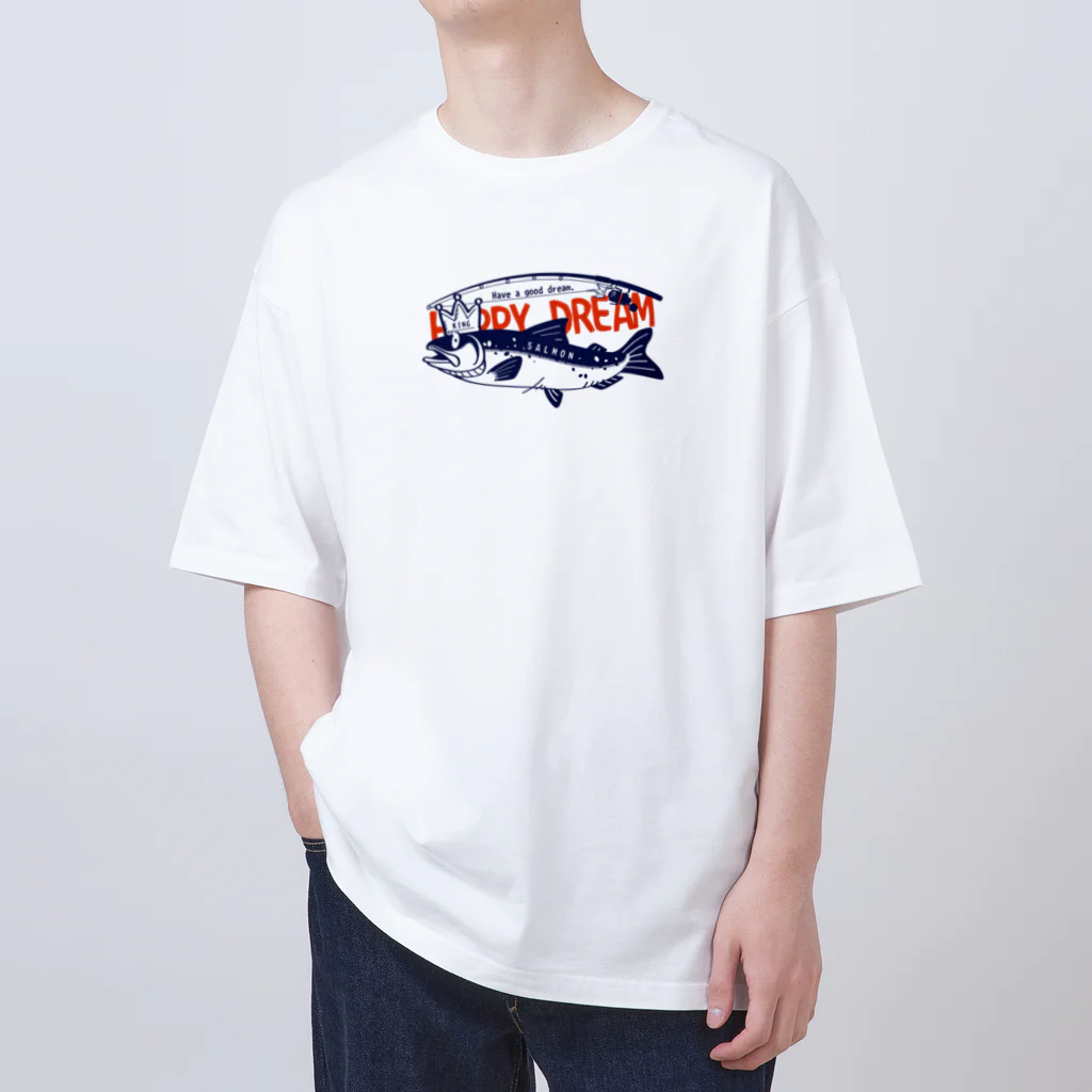 イラスト MONYAAT のサーモン サモタンの夢    ちいさめ Oversized T-Shirt