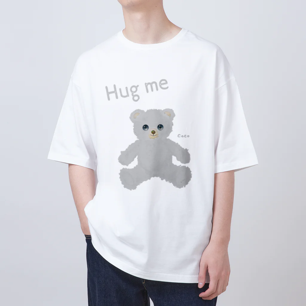 cocoartの雑貨屋さんの【Hug me】（白くま） オーバーサイズTシャツ