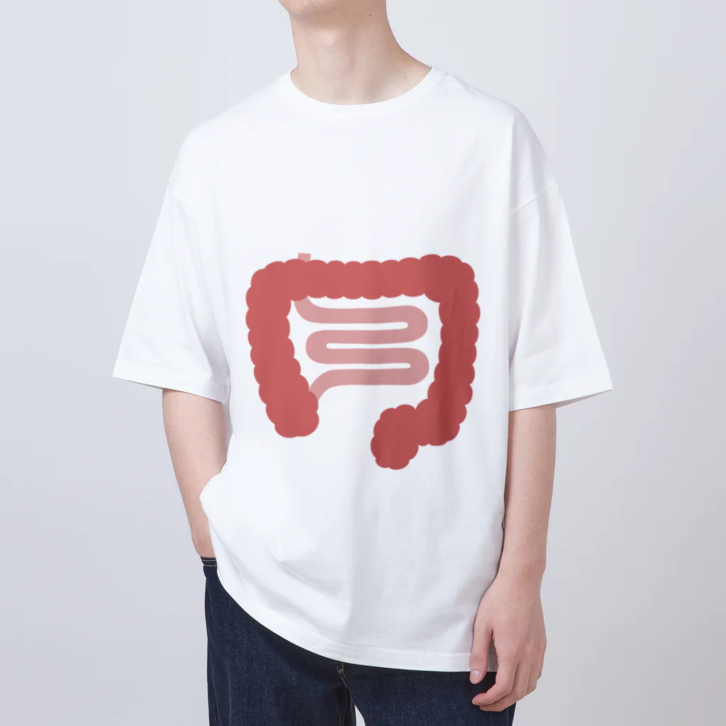 8anna storeの人体のなぞ。ぴかぴかピンクの大腸。 Oversized T-Shirt